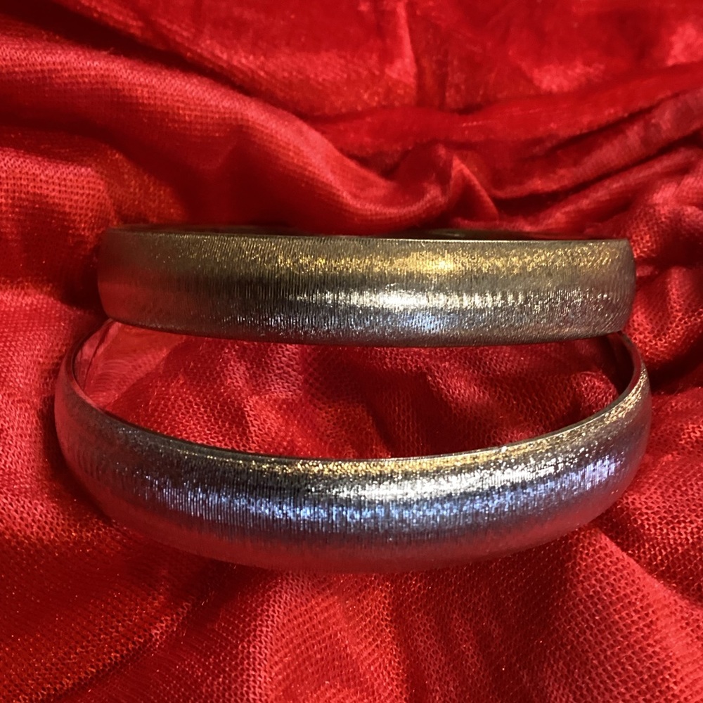 Vintage Monet Bangle Bracelets Silver and Gold